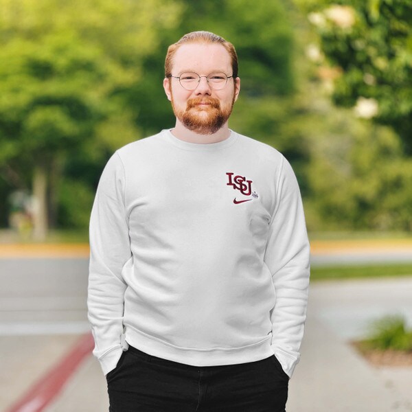 Nike® Vintage ISU White Crewneck